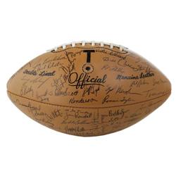 1970 UT Longhorns Team Signed Football PSA/DNA 