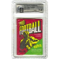 1971 Topps Football Wax Pack GAI NM+ 7.5 