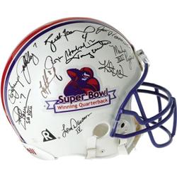 Super Bowl Winning QBs Signed Helmet PSA/DNA 