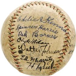 1929 Washington Senators Signed Baseball PSA/DNA 