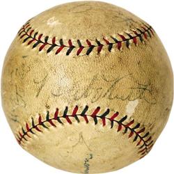 1927 NY Yankees HOFers Signed Baseball PSA/DNA 