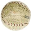 Image 2 : 1920's HOFers Multi-Signed Baseball w/ Ruth PSA 