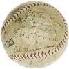 Image 4 : 1920's HOFers Multi-Signed Baseball w/ Ruth PSA 