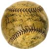 Image 2 : Signed Baseball with Ruth, Cobb, Johnson PSA/DNA 