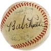 Image 1 : 1939 WS Signed Baseball with Ruth, DiMaggio PSA 