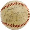 Image 3 : 1939 WS Signed Baseball with Ruth, DiMaggio PSA 