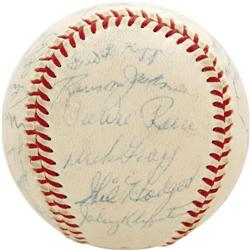 1958 Los Angeles Dodgers Signed Baseball PSA/DNA 