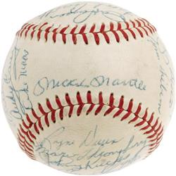 1958 New York Yankees Signed Baseball PSA/DNA 