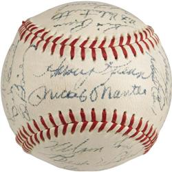 1958 AL & NL All-Star Signed Baseball PSA/DNA 