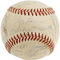 1958 New York Yankees Signed Baseball PSA/DNA 