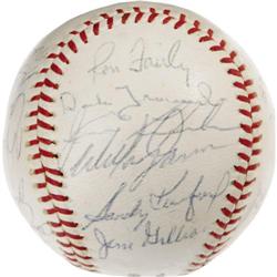 1965 Los Angeles Dodgers Signed Baseball PSA/DNA 