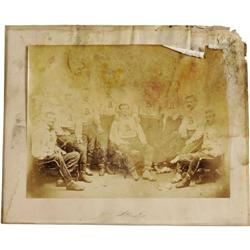 Early 1870's Brooklyn Atlantics Albumen Photo 
