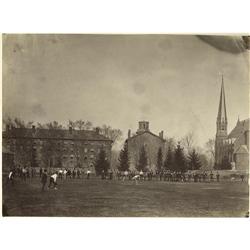 Early 1870's Albumen Photograph of Baseball Game 