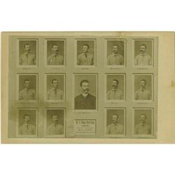 1886 New York Giants Cabinet Photograph 