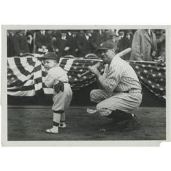 Early 1920's Babe Ruth Culver Service Wire Photo 