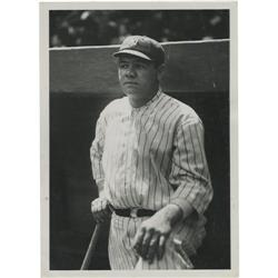 Early 1920's Babe Ruth Culver Service Wire Photo 