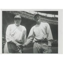 Early 1920's Babe Ruth & Bob Meusel Wire Photo 