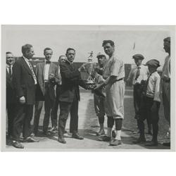 Early 1920's Babe Ruth Culver Service Wire Photo 