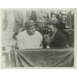 1920's Babe Ruth Culver Service Wire Photo 