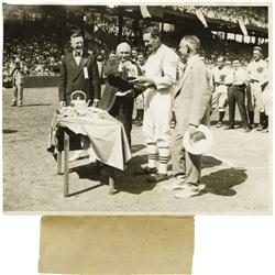 1927 Walter Johnson Day Wire Photos Lot 