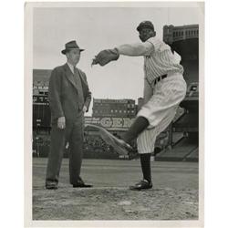1941 Satchel Paige & G.C. Alexander Wire Photo 