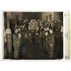 1948 Babe Ruth's Funeral Oversized Wire Photo 