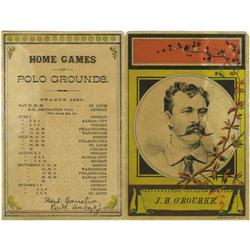 1886 New York vs. Detroit Scorecard 