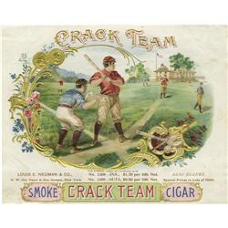 19th Century Baseball, Football Cigar Box Labels 