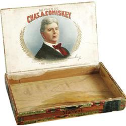 Circa 1901 Charles Comiskey Cigar Box 