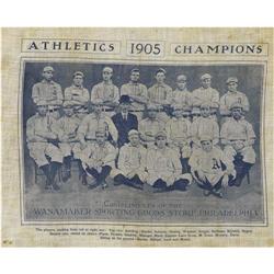 1905 Philadelphia Athletics Souvenir Silk 