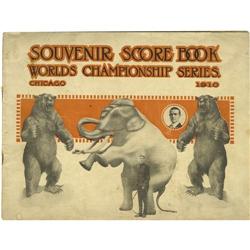 1910 World Series Program (Chicago) 