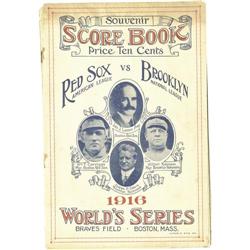 1916 World Series Official Program (Boston) 