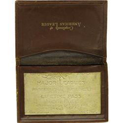 1940's Muddy Ruel Silver MLB Lifetime Pass 