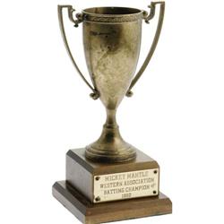 The Earliest Known Mickey Mantle Batting Trophy 