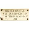 Image 2 : The Earliest Known Mickey Mantle Batting Trophy 