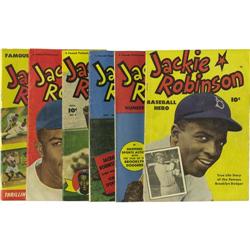 1950-52 Jackie Robinson Comic Books Complete Set of 6 