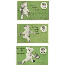 1907 Grignon Chicago Cubs Postcards Lot of 10 