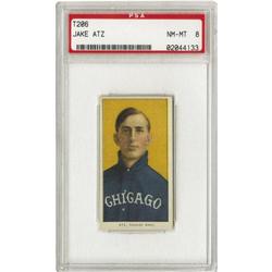 1909-11 T206 Jake Atz PSA NM-MT 8 