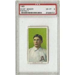 1909-11 T206 Chief Bender Portrait PSA NM-MT 8 