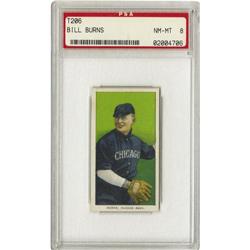 1909-11 T206 Bill Burns PSA NM-MT 8 