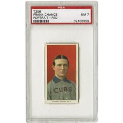 1909-11 T206 Frank Chance Red Portrait PSA NM 7 