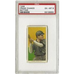 1909-11 T206 Frank Chance Batting PSA EX-MT 6 