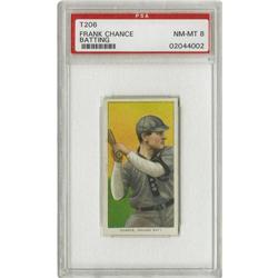 1909-11 T206 Frank Chance Batting PSA NM-MT 8 