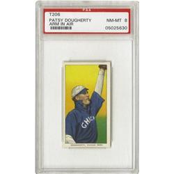 1909-11 T206 Patsy Dougherty Arm In Air PSA 8 