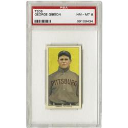 1909-11 T206 George Gibson PSA NM-MT 8 