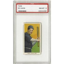 1909-11 T206 Ed Hahn PSA NM-MT 8 