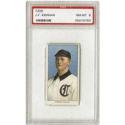 1909-11 T206 J.F. Kiernan PSA NM-MT 8 