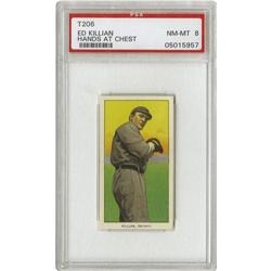 1909-11 T206 Ed Killian Hands at Chest PSA 8 