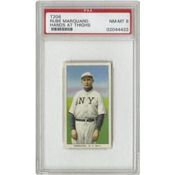 1909-11 T206 Rube Marquard Hands At Thighs PSA 8 