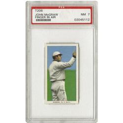 1909-11 T206 John McGraw Finger In The Air PSA 7 